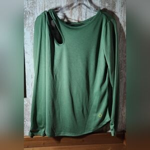 Pro Player Green Long Sleeve Top Gym Workout Athletic